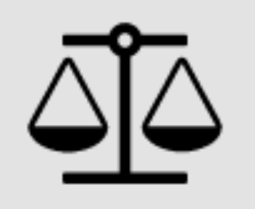 Icon representing justice