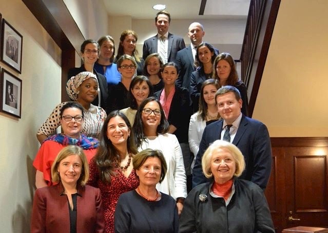 Melanne Verveer and group of policy makers and practitioners