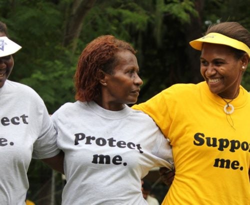 Women's civil society activists in the Solomon Islands