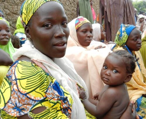 Women and children in Nigeria