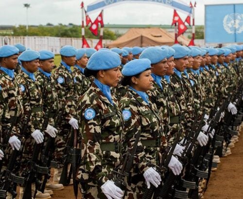 All women peacekeeping forces