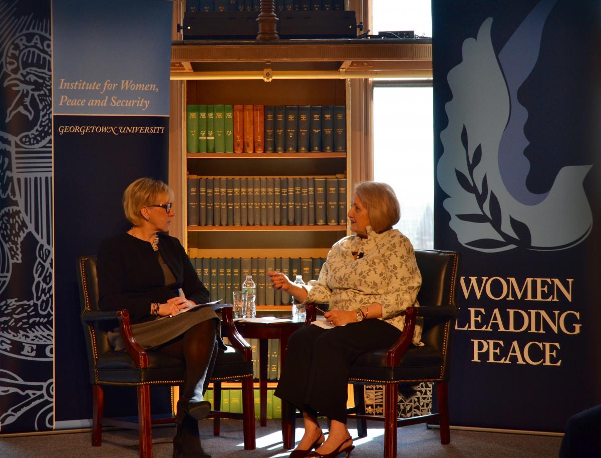 Margot Wallstrom and Melanne Verveer