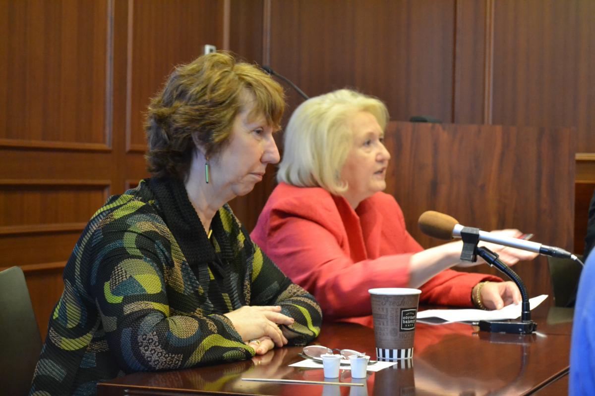 Melanne Verveer and Cathy Ashton