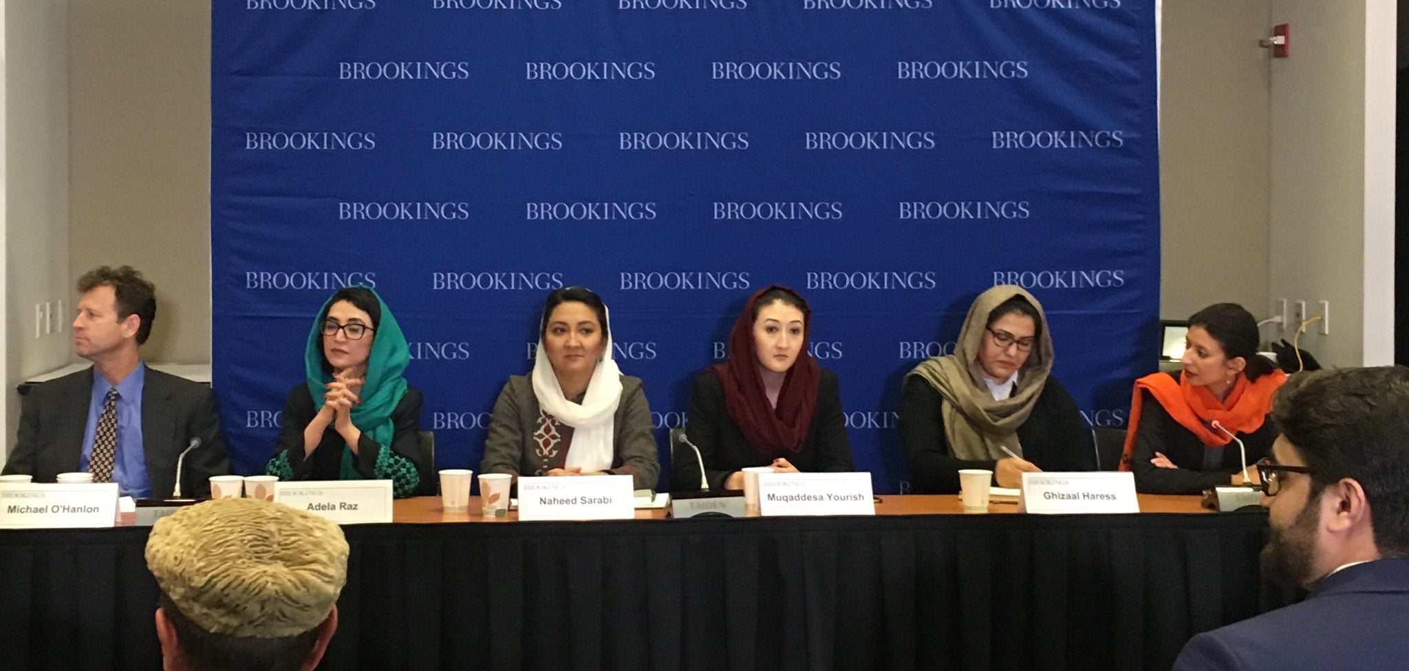 Afghan women government officials at Brookings