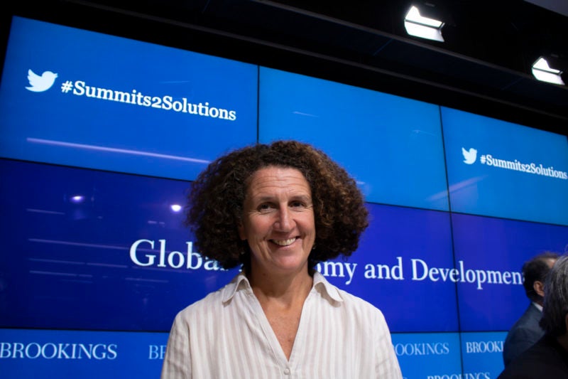 Dr. Klugman speaks at the Brookings Institution about her contribution to From Summits to Solutions