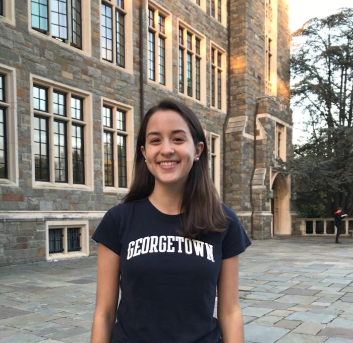 Headshot of Georgetown student Elena