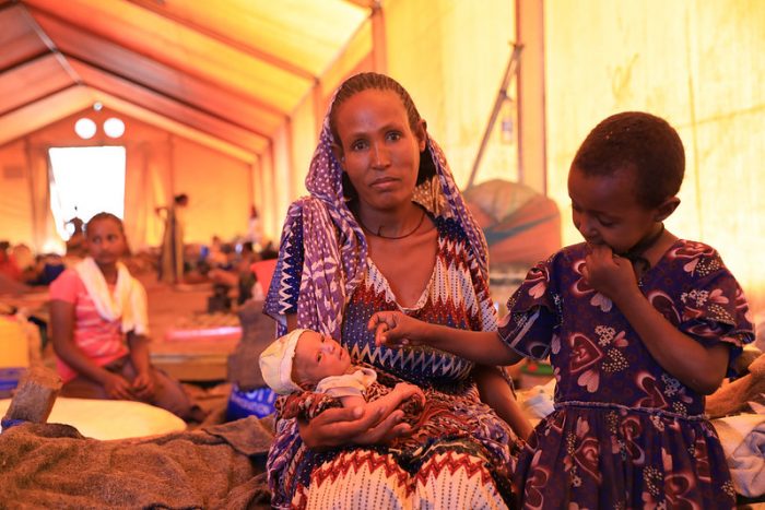 A photo of a woman and her child taken in April 2021 gives an idea of how the current crisis in Tigray has impacted women.