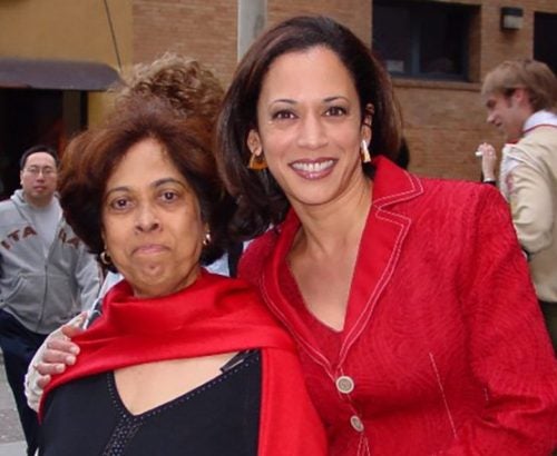 Kamala Harris and mother