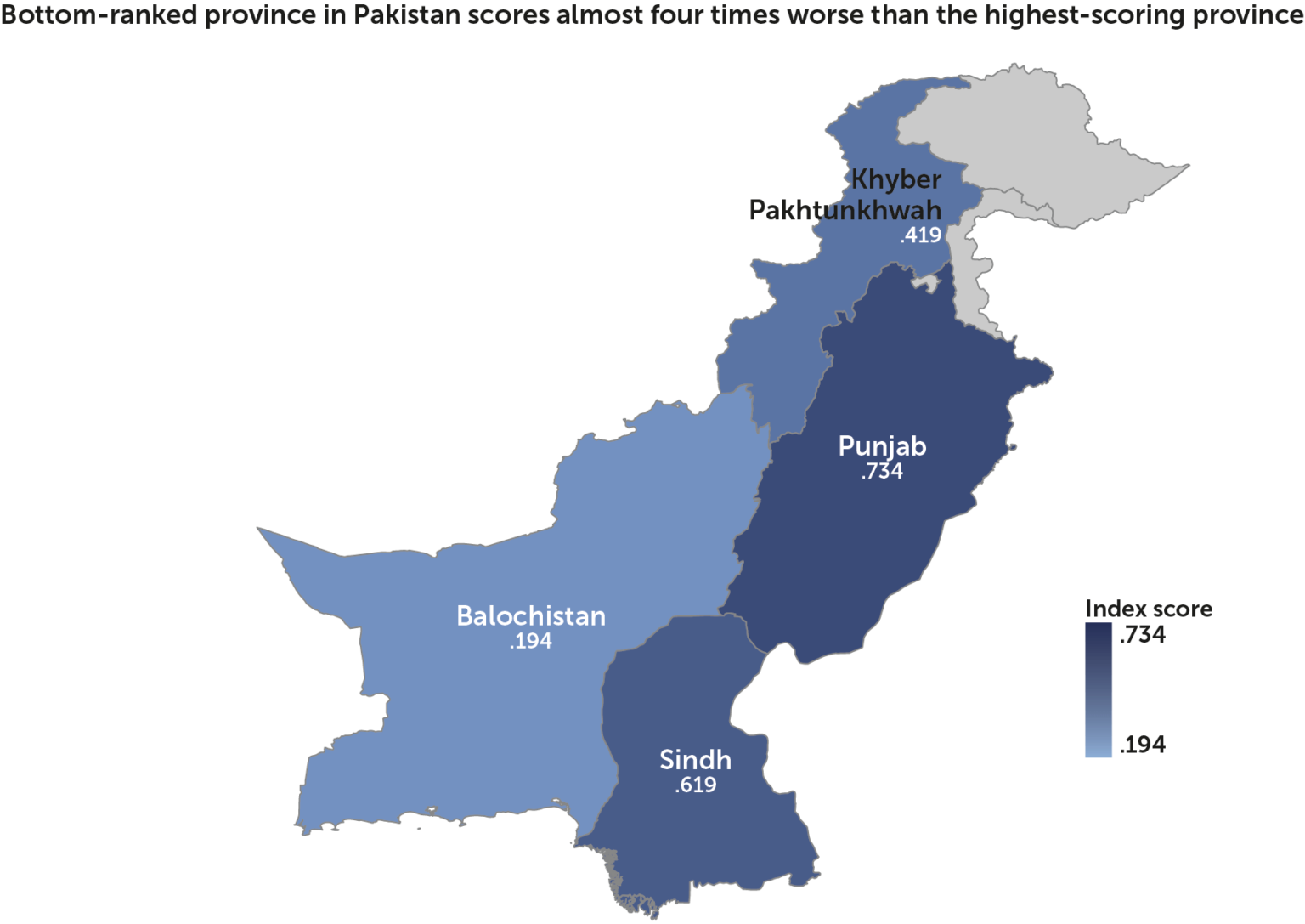 Consistently low rates of women’s inclusion across Pakistan’s provinces ...